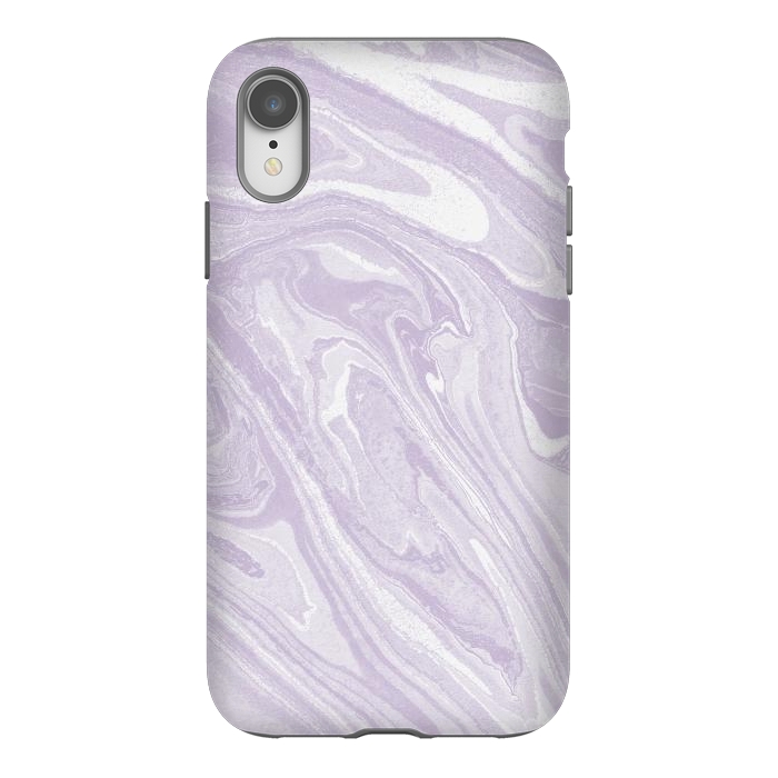 iPhone Xr StrongFit Pastel Purple lavender liquid marble by Oana 