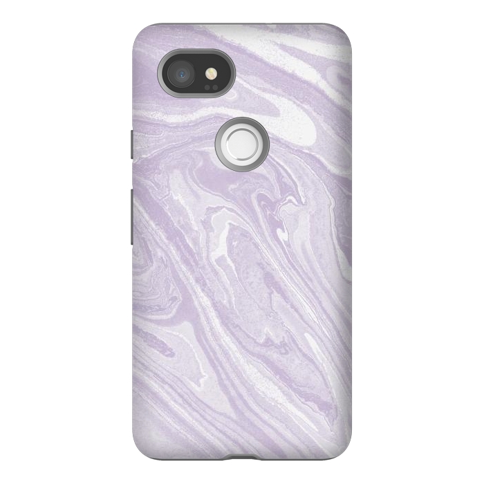 Pixel 2XL StrongFit Pastel Purple lavender liquid marble by Oana 