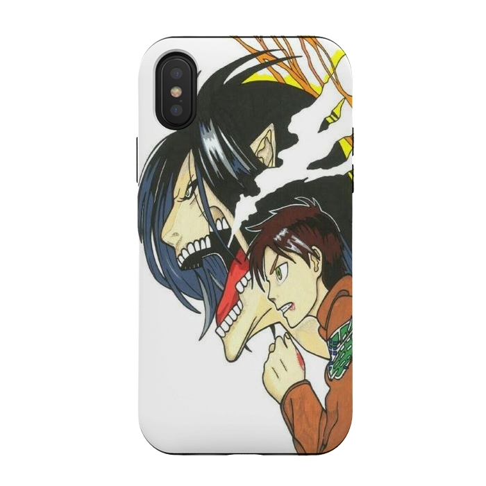 iPhone Xs / X StrongFit Eren Jeager by Varo Lojo