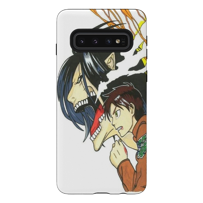 Galaxy S10 StrongFit Eren Jeager by Varo Lojo