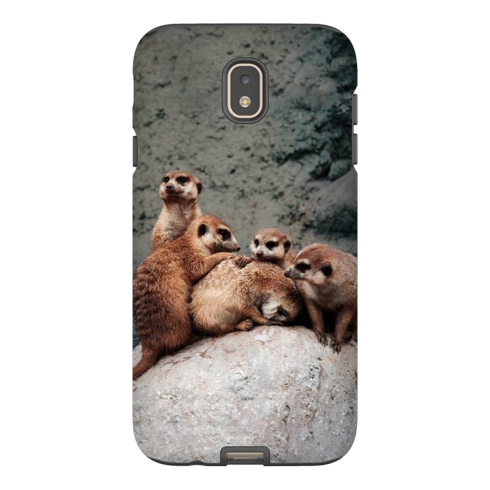 Galaxy J7 StrongFit Meerkat family by Laura Nagel