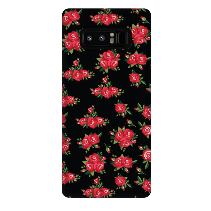 Galaxy Note 8 StrongFit red pretty roses by MALLIKA