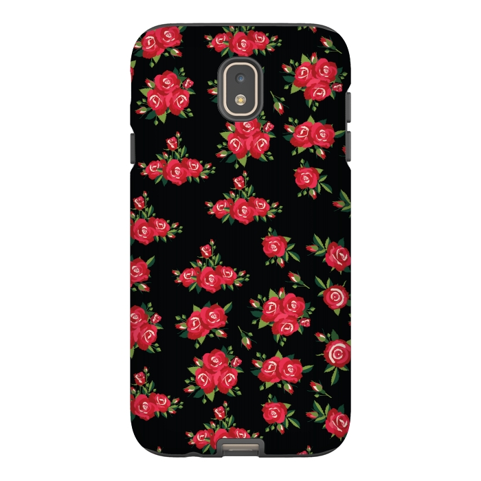 Galaxy J7 StrongFit red pretty roses by MALLIKA