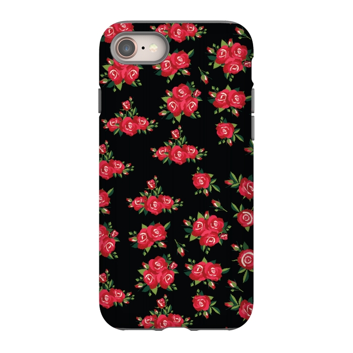 iPhone SE StrongFit red pretty roses by MALLIKA