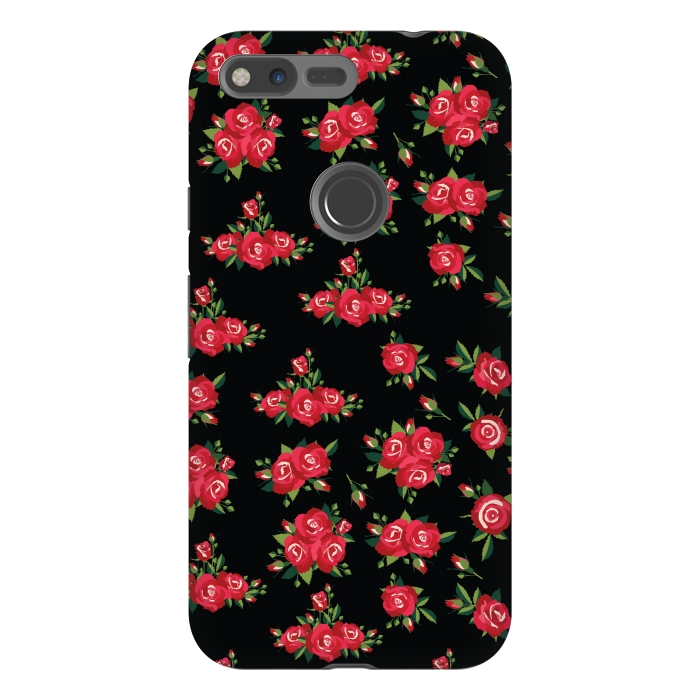 Pixel XL StrongFit red pretty roses by MALLIKA