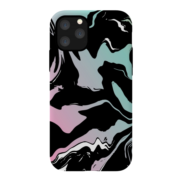 iPhone 11 Pro StrongFit BLUE PINK MARBLE PRINT 3 by MALLIKA