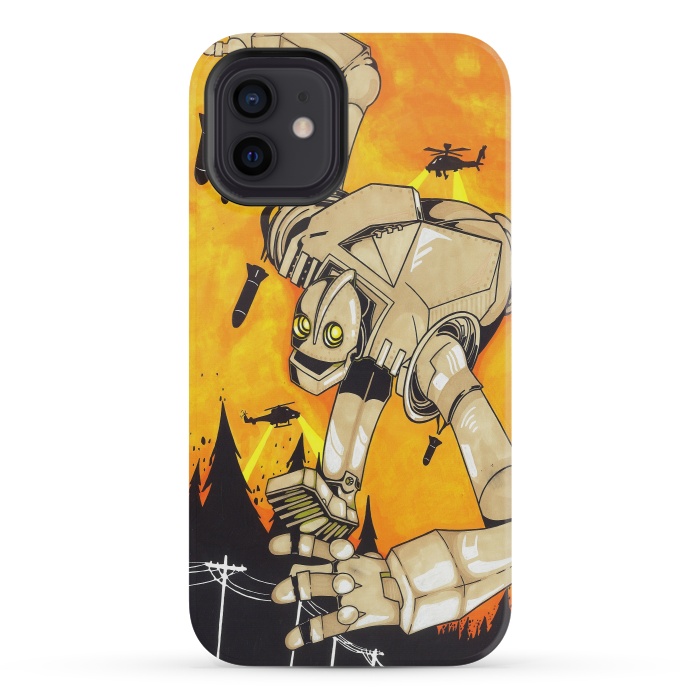 iPhone 12 mini StrongFit The Iron Giant by Varo Lojo