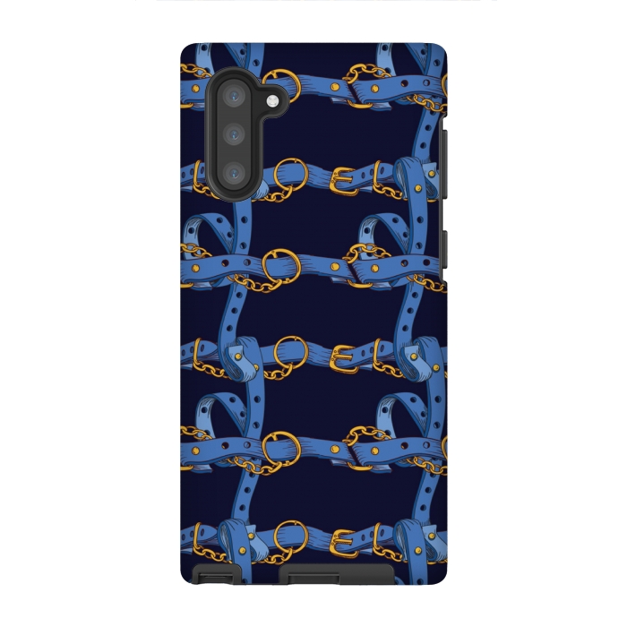 Galaxy Note 10 StrongFit blue chain love by MALLIKA