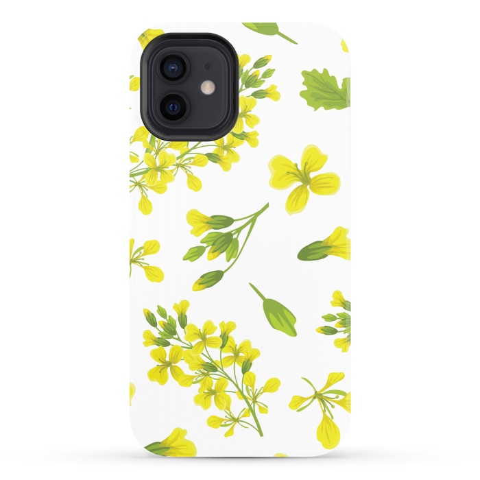 iPhone 12 StrongFit cute yellow flowers 2 by MALLIKA