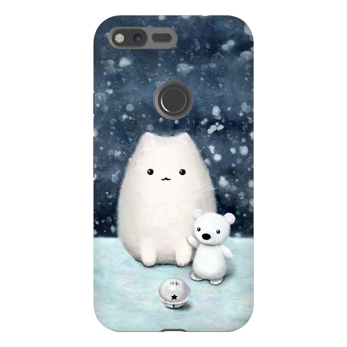 Pixel XL StrongFit Winter cat by Laura Nagel