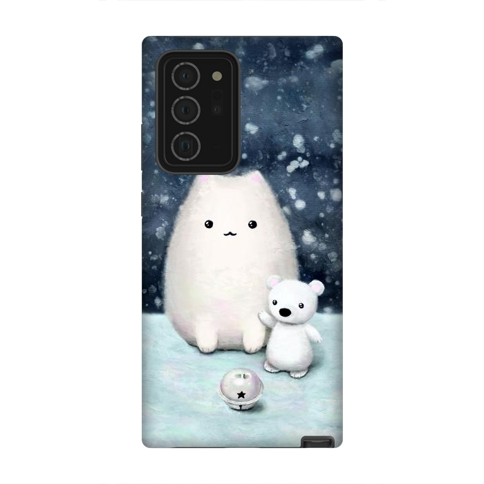 Galaxy Note 20 Ultra StrongFit Winter cat by Laura Nagel