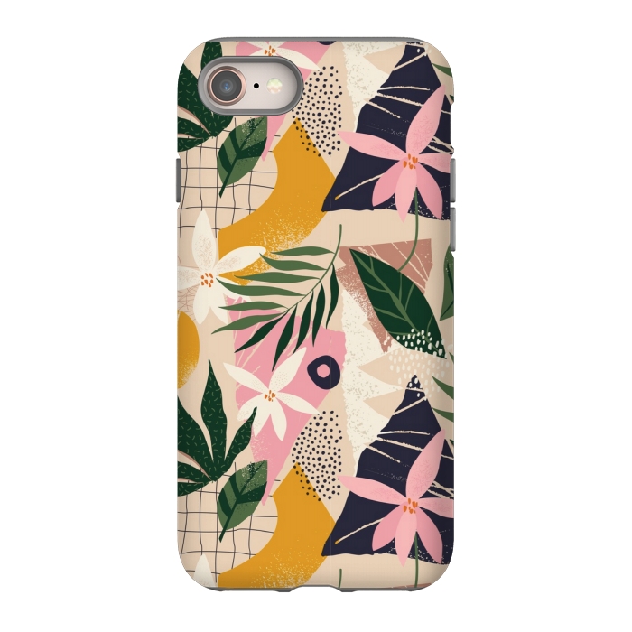 iPhone 8 StrongFit tropical love leaves 2 by MALLIKA