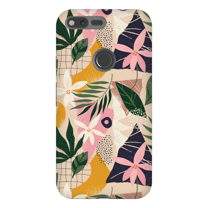 Pixel XL StrongFit tropical love leaves 2 by MALLIKA