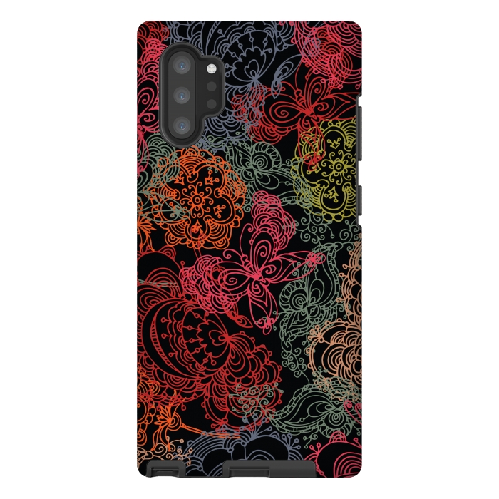 Galaxy Note 10 plus StrongFit pretty butterfly pattern by MALLIKA