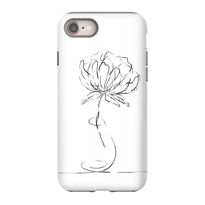 iPhone SE StrongFit Black Bloom by Martina