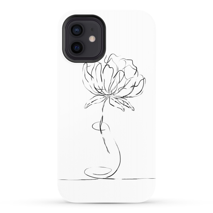iPhone 12 StrongFit Black Bloom by Martina