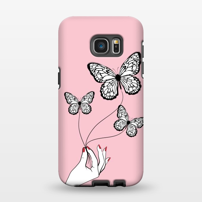 Galaxy S7 EDGE StrongFit Butterfly Game by Martina