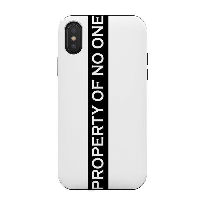 iPhone Xs / X StrongFit property of no one by MALLIKA