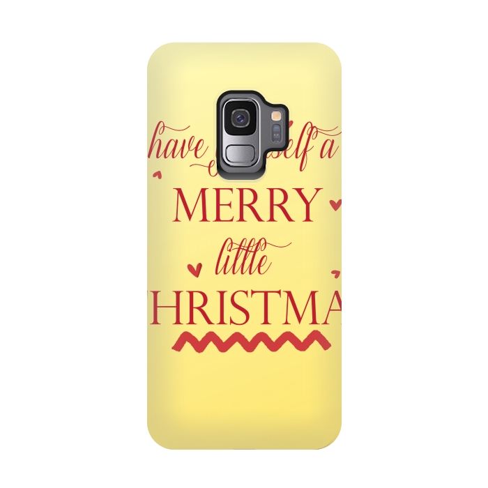 Galaxy S9 StrongFit merry little christmas by MALLIKA