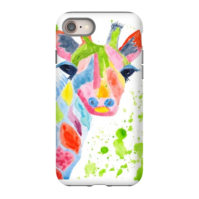 iPhone 8 StrongFit Giraffe watercolor  by ArtKingdom7