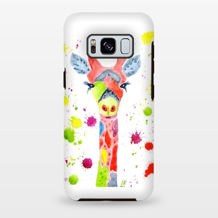 Galaxy S8 plus StrongFit Giraffe watercolor 2 by ArtKingdom7