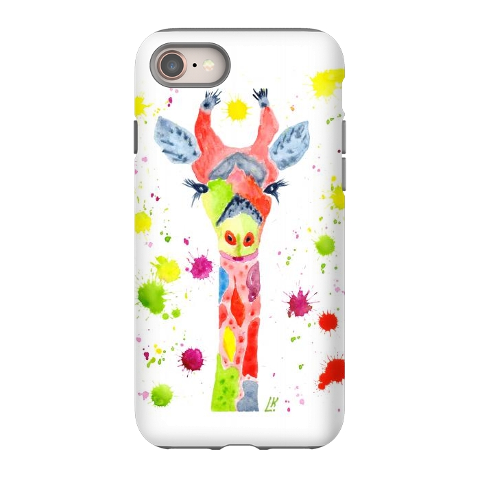 iPhone 8 StrongFit Giraffe watercolor 2 by ArtKingdom7
