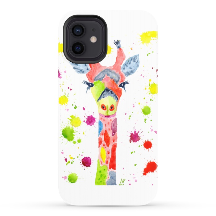 iPhone 12 StrongFit Giraffe watercolor 2 by ArtKingdom7