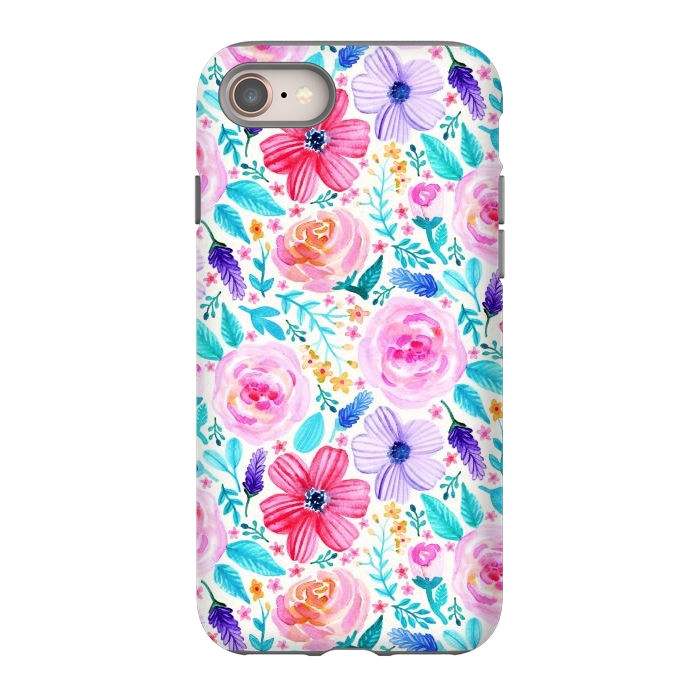 iPhone SE StrongFit Bold Blooms - Cool Colours by Tangerine-Tane