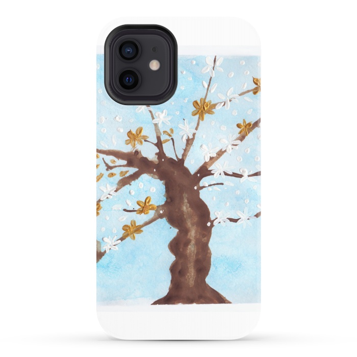 iPhone 12 StrongFit Tree of life painting watercolor by ArtKingdom7