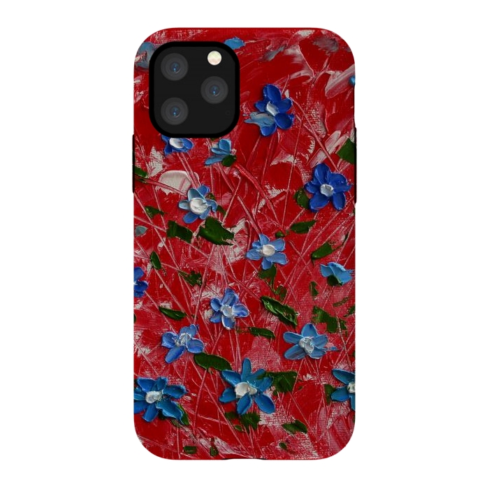 iPhone 11 Pro StrongFit Wildflowers art by ArtKingdom7