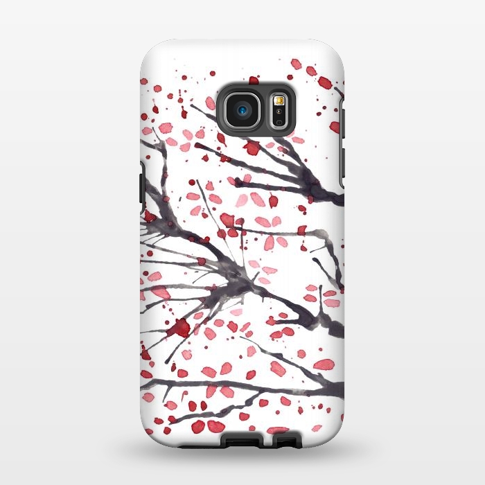 Galaxy S7 EDGE StrongFit Sakura watercolor 1 by ArtKingdom7