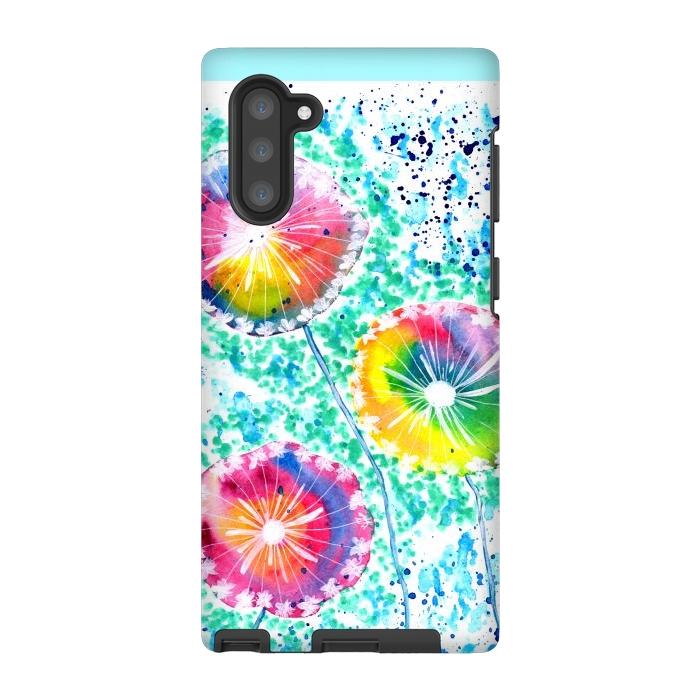 Galaxy Note 10 StrongFit Dandelion watercolor by ArtKingdom7