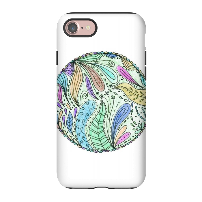 iPhone 7 StrongFit Floral mandala 5 by ArtKingdom7