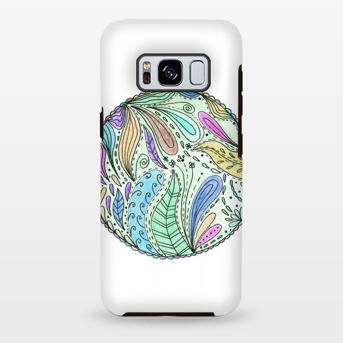 Galaxy S8 plus StrongFit Floral mandala 5 by ArtKingdom7