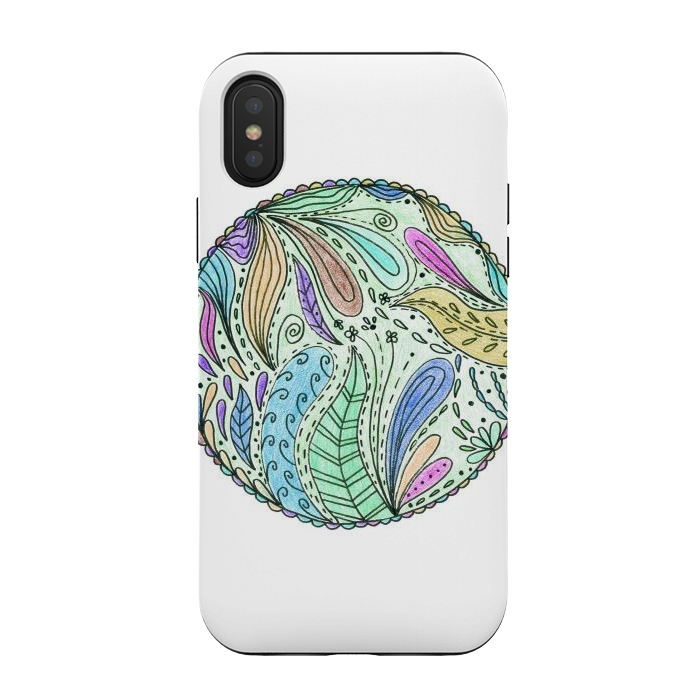 iPhone Xs / X StrongFit Floral mandala 5 by ArtKingdom7