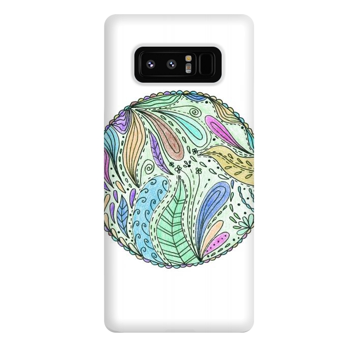 Galaxy Note 8 StrongFit Floral mandala 5 by ArtKingdom7