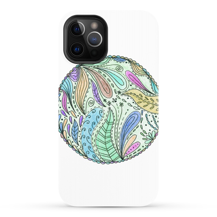 iPhone 12 Pro StrongFit Floral mandala 5 by ArtKingdom7