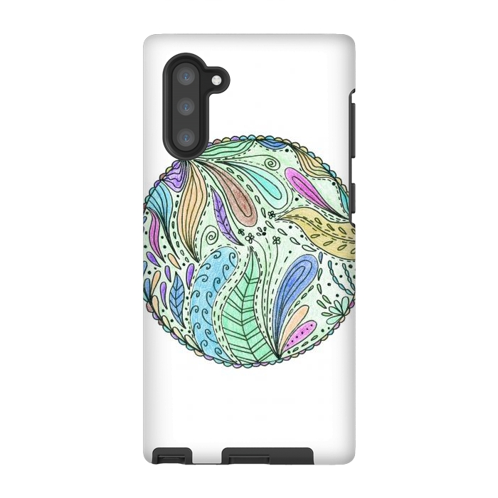 Galaxy Note 10 StrongFit Floral mandala 5 by ArtKingdom7
