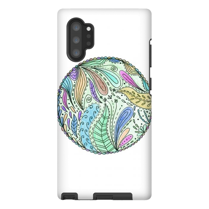 Galaxy Note 10 plus StrongFit Floral mandala 5 by ArtKingdom7