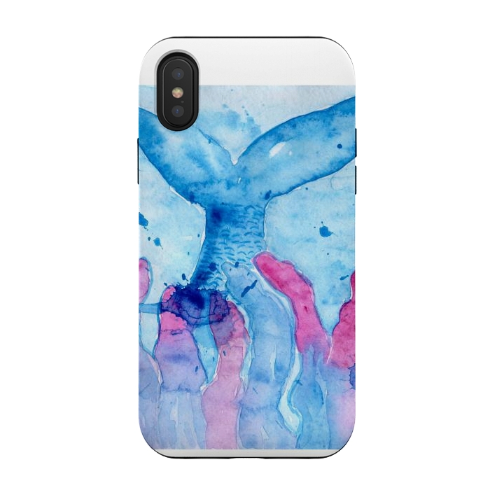 iPhone Xs / X StrongFit Mermaid watercolor by ArtKingdom7