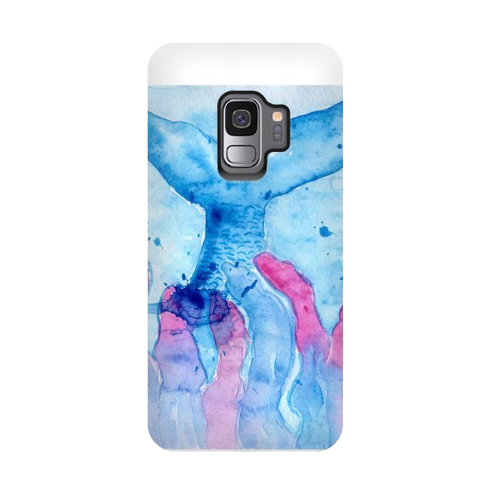 Galaxy S9 StrongFit Mermaid watercolor by ArtKingdom7