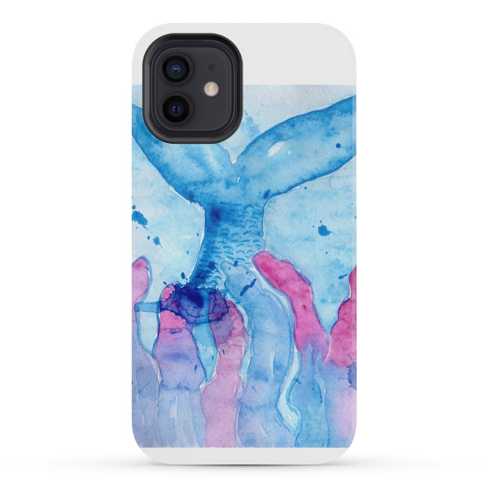 iPhone 12 mini StrongFit Mermaid watercolor by ArtKingdom7