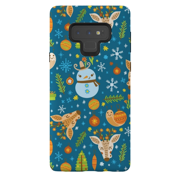 Galaxy Note 9 StrongFit snowman is love by MALLIKA