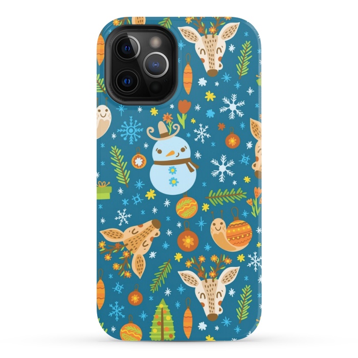 iPhone 12 Pro StrongFit snowman is love by MALLIKA