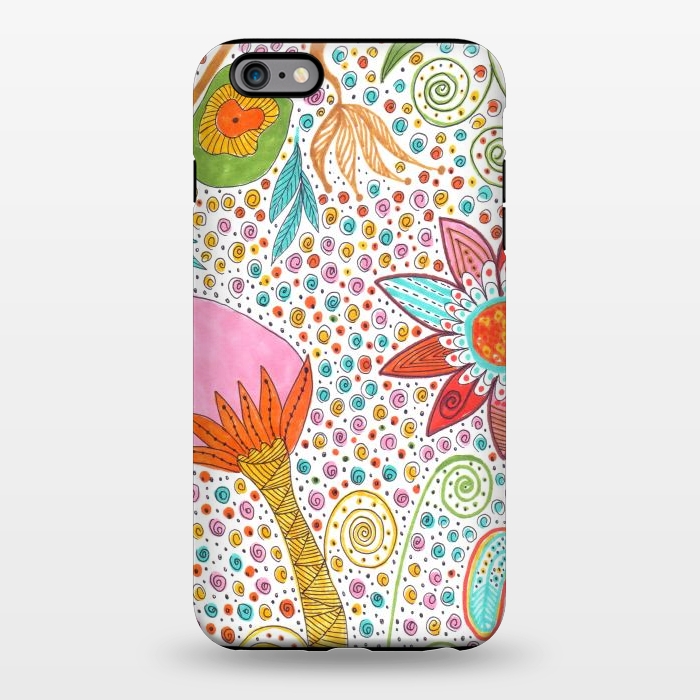 iPhone 6/6s plus StrongFit Floral mandala dot art by ArtKingdom7