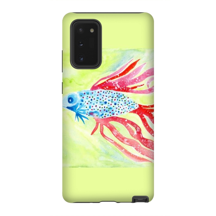 Galaxy Note 20 StrongFit Betta fish watercolor by ArtKingdom7