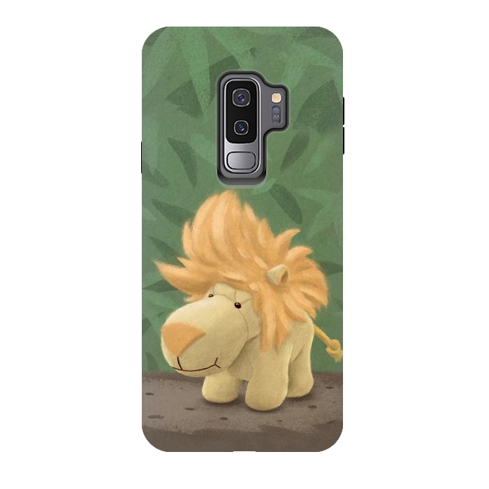 Galaxy S9 plus StrongFit Cute lion by Laura Nagel