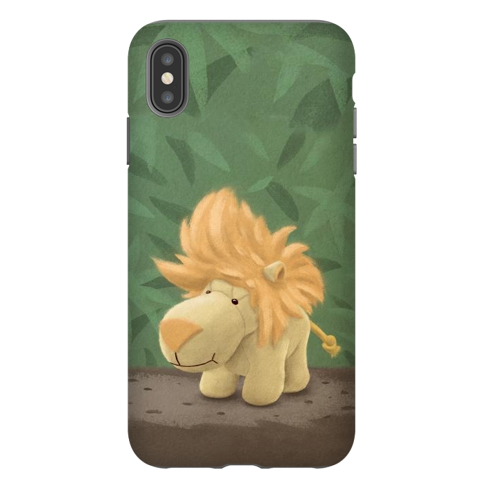 iPhone Xs Max StrongFit Cute lion by Laura Nagel