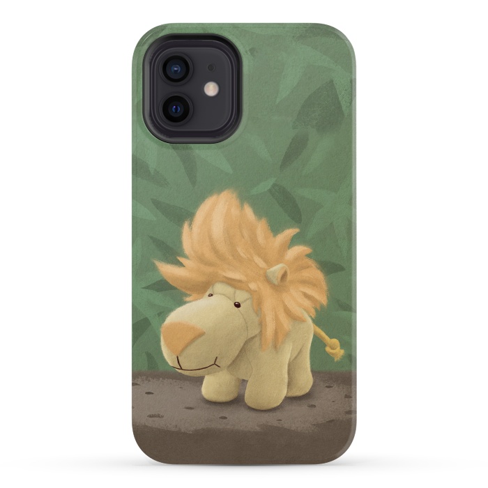iPhone 12 mini StrongFit Cute lion by Laura Nagel