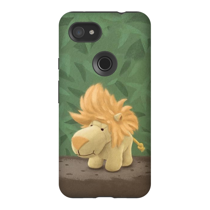 Pixel 3AXL StrongFit Cute lion by Laura Nagel